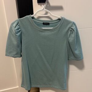 Dynamite Teal sweater (puff sleeves)